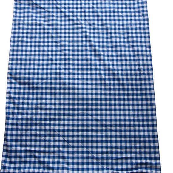 Pottery Barn Kids Blue & White Gingham Large Check Duvet Cover Twin Size Cotton - Picture 1 of 6